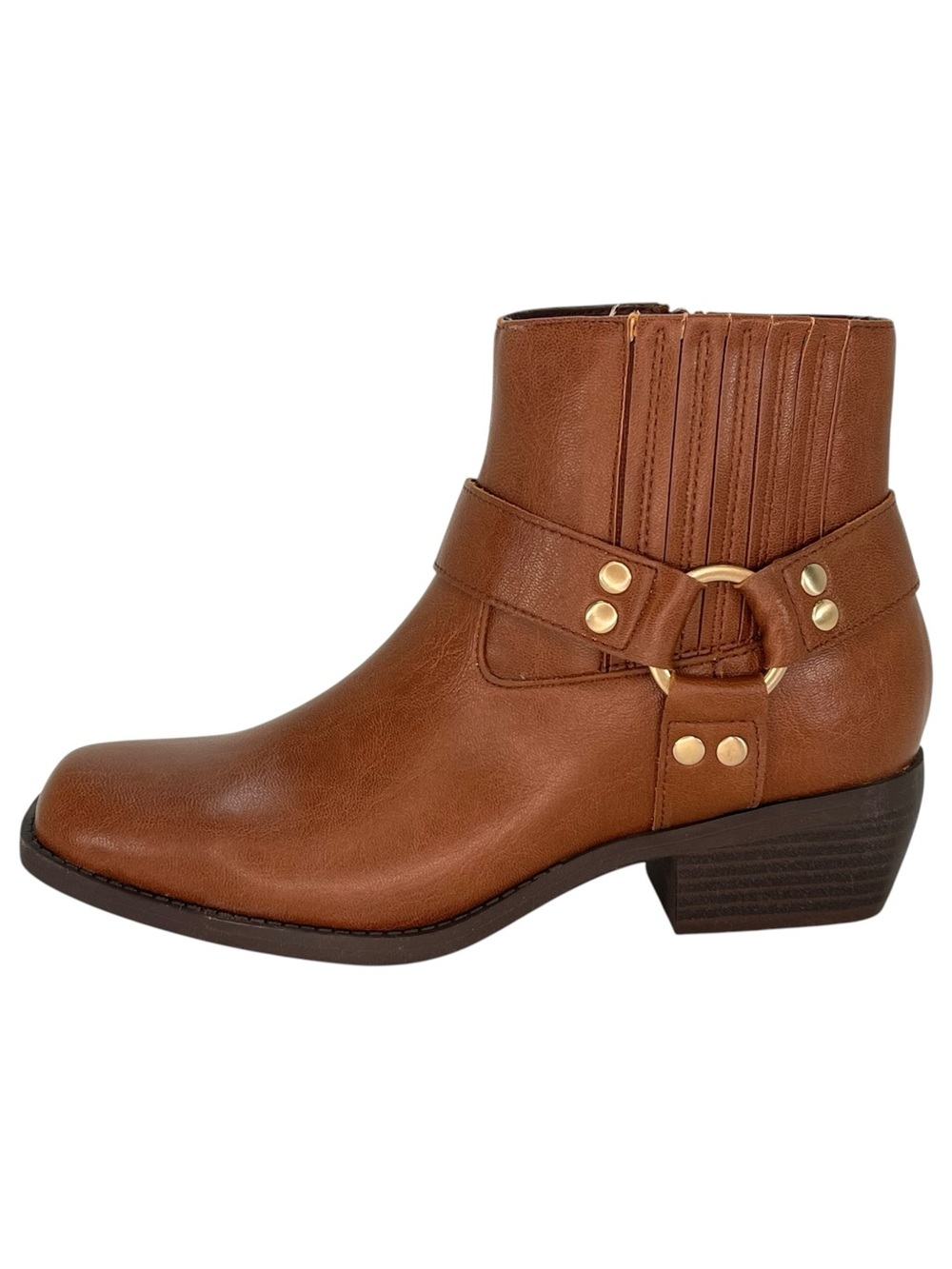 Sun + Stone Westinn Brown faux Leather Womens Ankle Boots Size 6M - Picture 3 of 11